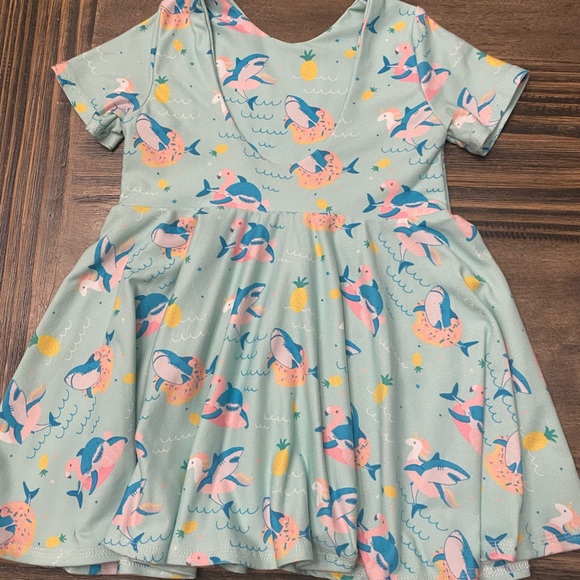 Summertime Shark peplum top - Picture 2 of 2